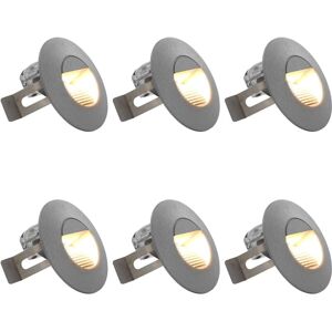 VidaXL Wall LED Lights - 6 pcs, Silver, 5W - Outdoor Lighting VidaXL Wall LED Lights - 6 pcs, Silver, 5W - Outdoor Lighting