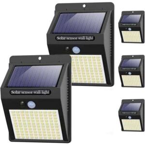 MEMKEY 5 Pack】Solar Light Outdoor 3 Modes Exterior Lamp Motion Sensor 100 LEDs Waterproof Solar Light Outdoor Lighting Powerful Solar Floodlight Security MEMKEY 5 Pack】Solar Light Outdoor 3 Modes Exterior Lamp Motion Sensor 100 LEDs Waterproof Solar Light Outdoor Lighting Powerful Solar Floodlight Security