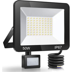 IKODM 50W led Outdoor Floodlight Motion Sensor, IP67 Waterproof led Spotlight with Sensor, 5000LM 7000K Cool White Outdoor Lighting, Outdoor Lamp for IKODM 50W led Outdoor Floodlight Motion Sensor, IP67 Waterproof led Spotlight with Sensor, 5000LM 7000K Cool White Outdoor Lighting, Outdoor Lamp for