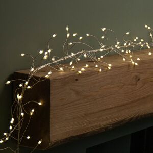SAMUEL ALEXANDER 5.4m 860 LEDs Multi Action Ultra Bright Garland on Silver Wire in Warm White SAMUEL ALEXANDER 5.4m 860 LEDs Multi Action Ultra Bright Garland on Silver Wire in Warm White