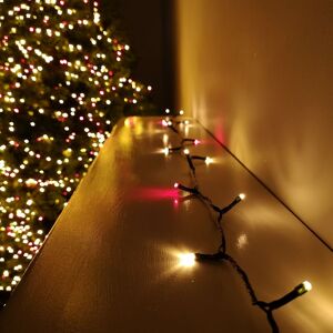 SAMUEL ALEXANDER 720 LED 57.5m Premier SupaBrights Indoor Outdoor Christmas Multi Function Mains Operated String Lights with Timer in Red & Vintage Gold SAMUEL ALEXANDER 720 LED 57.5m Premier SupaBrights Indoor Outdoor Christmas Multi Function Mains Operated String Lights with Timer in Red & Vintage Gold