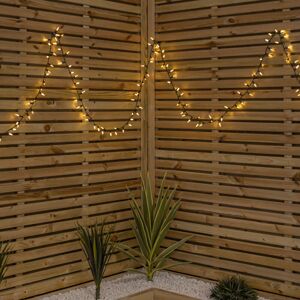 Samuel Alexander - 7.5m 300 led Multi-Action Christmas Fairy Cap String Lights with Timer in Warm White Samuel Alexander - 7.5m 300 led Multi-Action Christmas Fairy Cap String Lights with Timer in Warm White