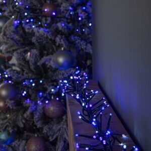 SAMUEL ALEXANDER 9.3m 720 LED Christmas Cluster Multi-Action String Lights with Timer in Blue, Purple & White SAMUEL ALEXANDER 9.3m 720 LED Christmas Cluster Multi-Action String Lights with Timer in Blue, Purple & White