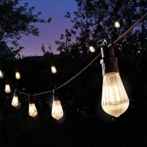 SAMUEL ALEXANDER 9.5m Set of 20 Connectable Fluted Festoon String Lights with Warm White LEDs SAMUEL ALEXANDER 9.5m Set of 20 Connectable Fluted Festoon String Lights with Warm White LEDs