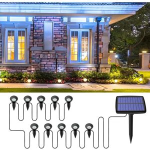 ALWAYSH Solar Light Outdoor, 10 led Solar Light Outdoor, Lamp Solar Outdoor Garden Ground Waterproof IP65, Solar Outdoor Garden For Garden Decoration Path ALWAYSH Solar Light Outdoor, 10 led Solar Light Outdoor, Lamp Solar Outdoor Garden Ground Waterproof IP65, Solar Outdoor Garden For Garden Decoration Path