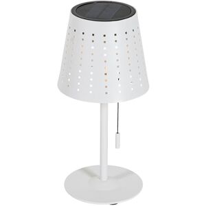 QAZQA White Outdoor Table Lamp with LED Dimmer - Solar/Rechargeable QAZQA White Outdoor Table Lamp with LED Dimmer - Solar/Rechargeable