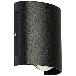 QAZQA Wall Light Silly - Modern Outdoor Aluminium Black LED 2 Lights IP54 QAZQA Wall Light Silly - Modern Outdoor Aluminium Black LED 2 Lights IP54