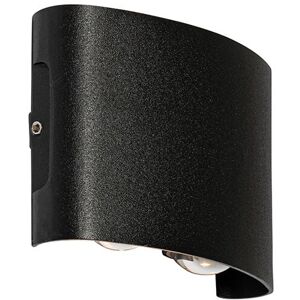 QAZQA Black Outdoor Wall Light with 4 LED Points - Silly QAZQA Black Outdoor Wall Light with 4 LED Points - Silly