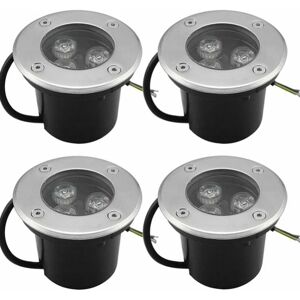 Ccykxa - 4 pack Warm White 3W IP65 Outdoor Recessed led Spotlight 270 Lumen Round Led Patio Downlight Outdoor Garden Lighting Lamp, for Garden Path Ccykxa - 4 pack Warm White 3W IP65 Outdoor Recessed led Spotlight 270 Lumen Round Led Patio Downlight Outdoor Garden Lighting Lamp, for Garden Path