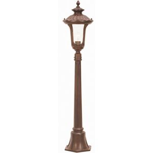 Elstead Lighting Chicago Outdoor Post Lantern - Rustic Bronze IP44 E27 Elstead Lighting Chicago Outdoor Post Lantern - Rustic Bronze IP44 E27