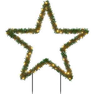 Christmas Light Decoration with Spikes Star 80 LEDs 60 cm vidaXL Christmas Light Decoration with Spikes Star 80 LEDs 60 cm vidaXL