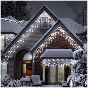 Snowtime - Christmas Outdoor Icicle Chasing Lights - 400 Led's - White Snowtime - Christmas Outdoor Icicle Chasing Lights - 400 Led's - White