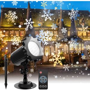 AIPERQ Christmas Snow Projector with Remote Control IP65 Waterproof led Snowflake Light Projector Indoor Outdoor Garden Lawn Home Party Festival Decoration AIPERQ Christmas Snow Projector with Remote Control IP65 Waterproof led Snowflake Light Projector Indoor Outdoor Garden Lawn Home Party Festival Decoration