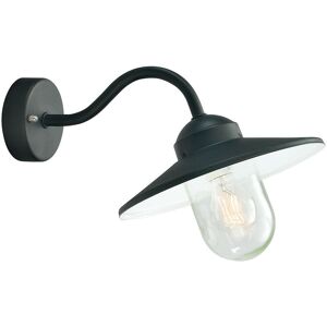 Elstead - 1 Light Outdoor Fisherman Dome Wall Lantern Light Black IP55, E27 Elstead - 1 Light Outdoor Fisherman Dome Wall Lantern Light Black IP55, E27