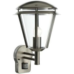 Inova Pir - pir 1 Light Outdoor Wall Lantern Stainless Steel, Polycarbonate IP44, E27 - Endon Inova Pir - pir 1 Light Outdoor Wall Lantern Stainless Steel, Polycarbonate IP44, E27 - Endon