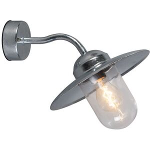 Qazqa Zinc Rustic Wall Light for Outdoors - E27 IP44 Qazqa Zinc Rustic Wall Light for Outdoors - E27 IP44