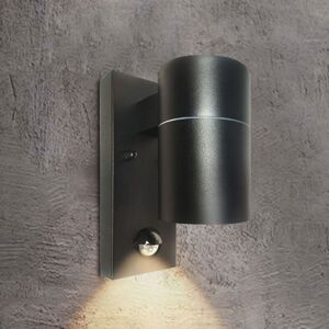 Extrastar - Outdoor Down Wall Light with Motion Sensor Black IP44 (GU10 6W bulb included) Extrastar - Outdoor Down Wall Light with Motion Sensor Black IP44 (GU10 6W bulb included)