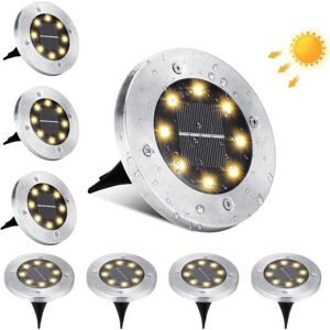 YMYNY Fliti Solar Lamp Outdoor Garden 8 led Solar Spotlight Outdoor Waterproof IP65 Stainless Steel Recessed Solar Light for Walkway Yard Lawn Steps Stairs YMYNY Fliti Solar Lamp Outdoor Garden 8 led Solar Spotlight Outdoor Waterproof IP65 Stainless Steel Recessed Solar Light for Walkway Yard Lawn Steps Stairs