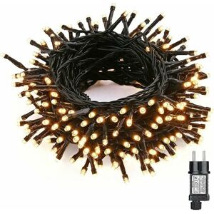 DEWDAT Halloween Fairy Lights 25M 200LED Fairy Lights 8 Modes Connectable Waterproof Light for Indoor and Outdoor Christmas Decoration Warm White DEWDAT Halloween Fairy Lights 25M 200LED Fairy Lights 8 Modes Connectable Waterproof Light for Indoor and Outdoor Christmas Decoration Warm White