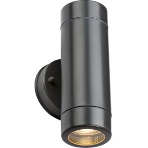 Eamon - 230V IP54 GU10 Polycarbonate Up/Down Wall light - Anthracite - EA2A - Knightsbridge Eamon - 230V IP54 GU10 Polycarbonate Up/Down Wall light - Anthracite - EA2A - Knightsbridge