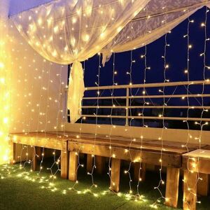 DEWDAT Led Curtain Light 63M 600LEDs String Lights IP44 Waterproof Low Voltage 31V 8 Modes Curtain Fairy Lights for Indoor Christmas Kid's Room Outdoor DEWDAT Led Curtain Light 63M 600LEDs String Lights IP44 Waterproof Low Voltage 31V 8 Modes Curtain Fairy Lights for Indoor Christmas Kid's Room Outdoor