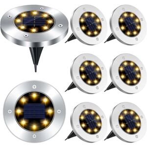 ODIPIE LED Outdoor Solar Lights, 8 Pack Solar Garden Ground Lights, Waterproof IP65, Solar Spotlight Garden Recessed Light, for Walkway, Pathway, Patio, ODIPIE LED Outdoor Solar Lights, 8 Pack Solar Garden Ground Lights, Waterproof IP65, Solar Spotlight Garden Recessed Light, for Walkway, Pathway, Patio,