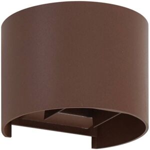 Lindby Nivar Wall Light - Round, Rust Brown - Outdoor LED Lamp Lindby Nivar Wall Light - Round, Rust Brown - Outdoor LED Lamp