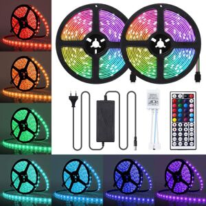 IKODM Led Strip 10M Waterproof rgb led Strip 5050 300 LEDs IP65 Multicolor Led Strip with Infrared Remote Control Light Strip for Indoor and Outdoor IKODM Led Strip 10M Waterproof rgb led Strip 5050 300 LEDs IP65 Multicolor Led Strip with Infrared Remote Control Light Strip for Indoor and Outdoor