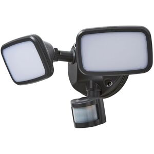 Litecraft - Alma Floodlight Twin led Outdoor Fitting with pir Sensor - Dark Grey Litecraft - Alma Floodlight Twin led Outdoor Fitting with pir Sensor - Dark Grey
