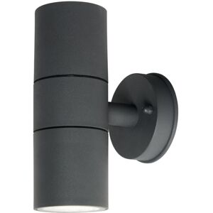 Litecraft - Fibo Up & Down Wall Light IP44 Rated GU10 Garden Fitting - Anthracite Litecraft - Fibo Up & Down Wall Light IP44 Rated GU10 Garden Fitting - Anthracite