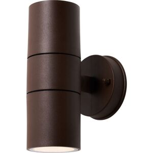 Litecraft Fibo Up & Down Wall Light IP44 Rated GU10 Garden Fitting - Rust Litecraft Fibo Up & Down Wall Light IP44 Rated GU10 Garden Fitting - Rust