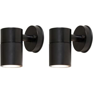 Litecraft - Hahn Wall Light Up or Down led Outdoor IP65 Fitting in Black - 2 Pack Litecraft - Hahn Wall Light Up or Down led Outdoor IP65 Fitting in Black - 2 Pack