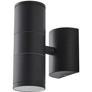 Litecraft - Irela Wall Light Outdoor Up & Down Garden Fitting - Anthracite Litecraft - Irela Wall Light Outdoor Up & Down Garden Fitting - Anthracite