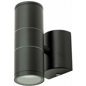 Litecraft - Irela Wall Light Outdoor Up & Down Garden Fitting - Black Litecraft - Irela Wall Light Outdoor Up & Down Garden Fitting - Black