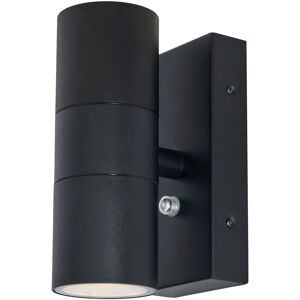Litecraft - Kenn Wall Light Outdoor Up Down Fitting With Photocell Sensor - Black Litecraft - Kenn Wall Light Outdoor Up Down Fitting With Photocell Sensor - Black