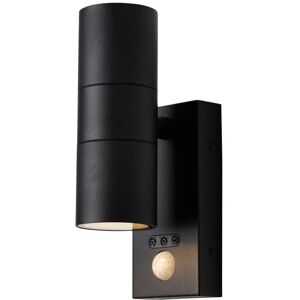 Litecraft - Kenn Wall Light Outdoor Up Down Fitting With pir Motion Sensor - Black Litecraft - Kenn Wall Light Outdoor Up Down Fitting With pir Motion Sensor - Black