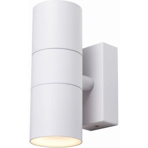 Litecraft - Kenn Wall Light Outdoor Up & Down IP65 Rated Fitting - White Litecraft - Kenn Wall Light Outdoor Up & Down IP65 Rated Fitting - White