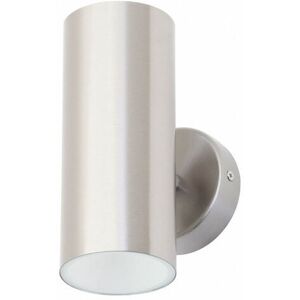 Litecraft - Lem Wall Light Up Down Outdoor 10W led IP44 Fitting - Stainless Steel Litecraft - Lem Wall Light Up Down Outdoor 10W led IP44 Fitting - Stainless Steel