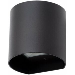 Litecraft - Luk Wall Light Up & Down Outdoor Rounded Garden IP54 Rated led - Black Litecraft - Luk Wall Light Up & Down Outdoor Rounded Garden IP54 Rated led - Black