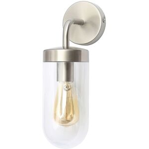Litecraft - Reeth Wall Light Outdoor Industrial IP44 Fitting - Stainless Steel Litecraft - Reeth Wall Light Outdoor Industrial IP44 Fitting - Stainless Steel