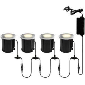 Litecraft - Sitka 4 x 3 Watt led Outdoor Recessed Deck Lighting Kit - Chrome Litecraft - Sitka 4 x 3 Watt led Outdoor Recessed Deck Lighting Kit - Chrome