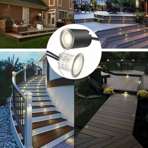 TRIMEC Lot de 10 Spot led Encastrable Extérieur, IP67 Étanche, Spots à Encastrer Extérieur pour Terrasse Bois Piscine Jardin Escaliers Deck en Bois (10 Led TRIMEC Lot de 10 Spot led Encastrable Extérieur, IP67 Étanche, Spots à Encastrer Extérieur pour Terrasse Bois Piscine Jardin Escaliers Deck en Bois (10 Led