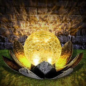 GOTRAYS Lotus Flower led Light, Waterproof Solar Garden Lotus Decorative Lamp, Eco-Friendly Garden Pond Decoration, Outdoor Solar Lamp for Garden, Lawn, GOTRAYS Lotus Flower led Light, Waterproof Solar Garden Lotus Decorative Lamp, Eco-Friendly Garden Pond Decoration, Outdoor Solar Lamp for Garden, Lawn,