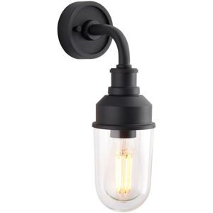 Merano - Monza Outdoor Wall Lantern Matt Black, Clear Glass Merano - Monza Outdoor Wall Lantern Matt Black, Clear Glass