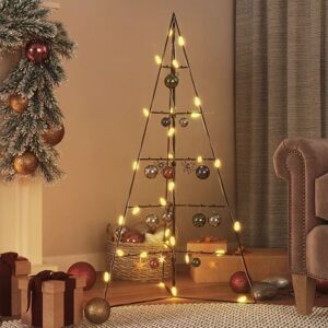Metal Christmas Tree for Decoration Black 100 cm vidaXL Metal Christmas Tree for Decoration Black 100 cm vidaXL