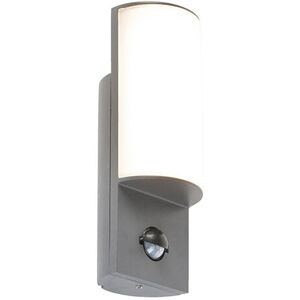 Qazqa Harry Modern Outdoor Wall Light - Motion IP44 - Aluminum/Plastic Qazqa Harry Modern Outdoor Wall Light - Motion IP44 - Aluminum/Plastic