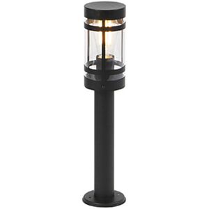Qazqa Modern Outdoor Black Lamp 50cm IP44 - Gleam Qazqa Modern Outdoor Black Lamp 50cm IP44 - Gleam