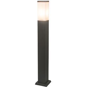 QAZQA Outdoor Lamp Post Modern Dark Gray - 80cm QAZQA Outdoor Lamp Post Modern Dark Gray - 80cm