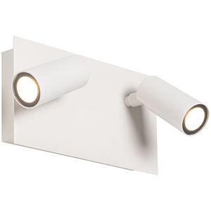 Simon Rectangular Outdoor Wall Light - White - 2 LED - IP54 Simon Rectangular Outdoor Wall Light - White - 2 LED - IP54