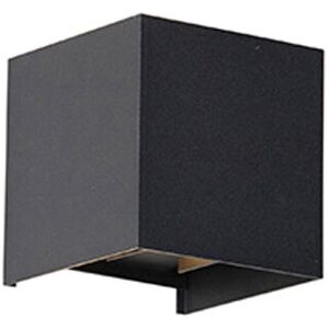 QAZQA Black Outdoor Wall Light with 2 LEDs - IP54 - Edwin QAZQA Black Outdoor Wall Light with 2 LEDs - IP54 - Edwin